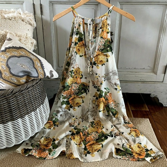 New Layering Tunic Floral Tank Dress Halter Top - Picture 5 of 7